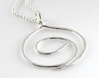 Handmade Sterling Silver Gratitude Symbol Necklace