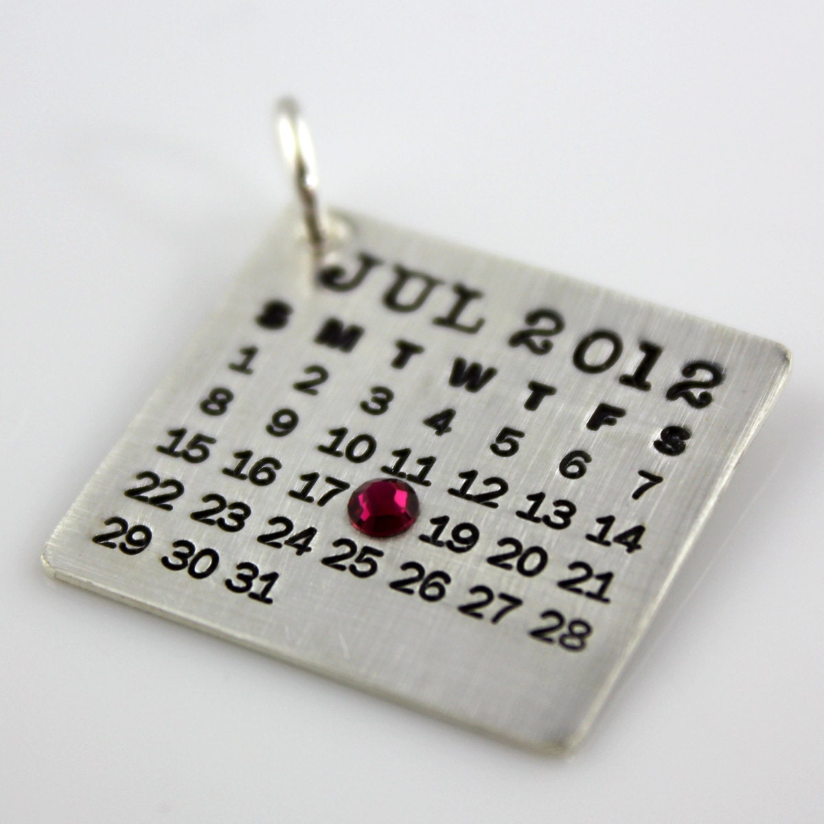Calendar Charm Mark Your Calendar Charm with crystal hand Etsy