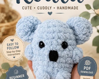 Crochet Koala Pattern | Amigurumi PDF Tutorial (Instant Download)