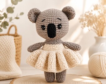 Crochet Koala Pattern | Amigurumi PDF Tutorial, Animal Toy (Instant Download)