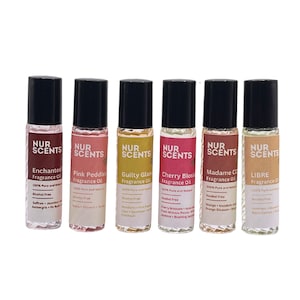 Women&#39;s Fragrance Oil Roll-On Bottle Inspired by Designer Perfumes - Pheromones - Lasts All Day Long - Alcohol Free- All Natural