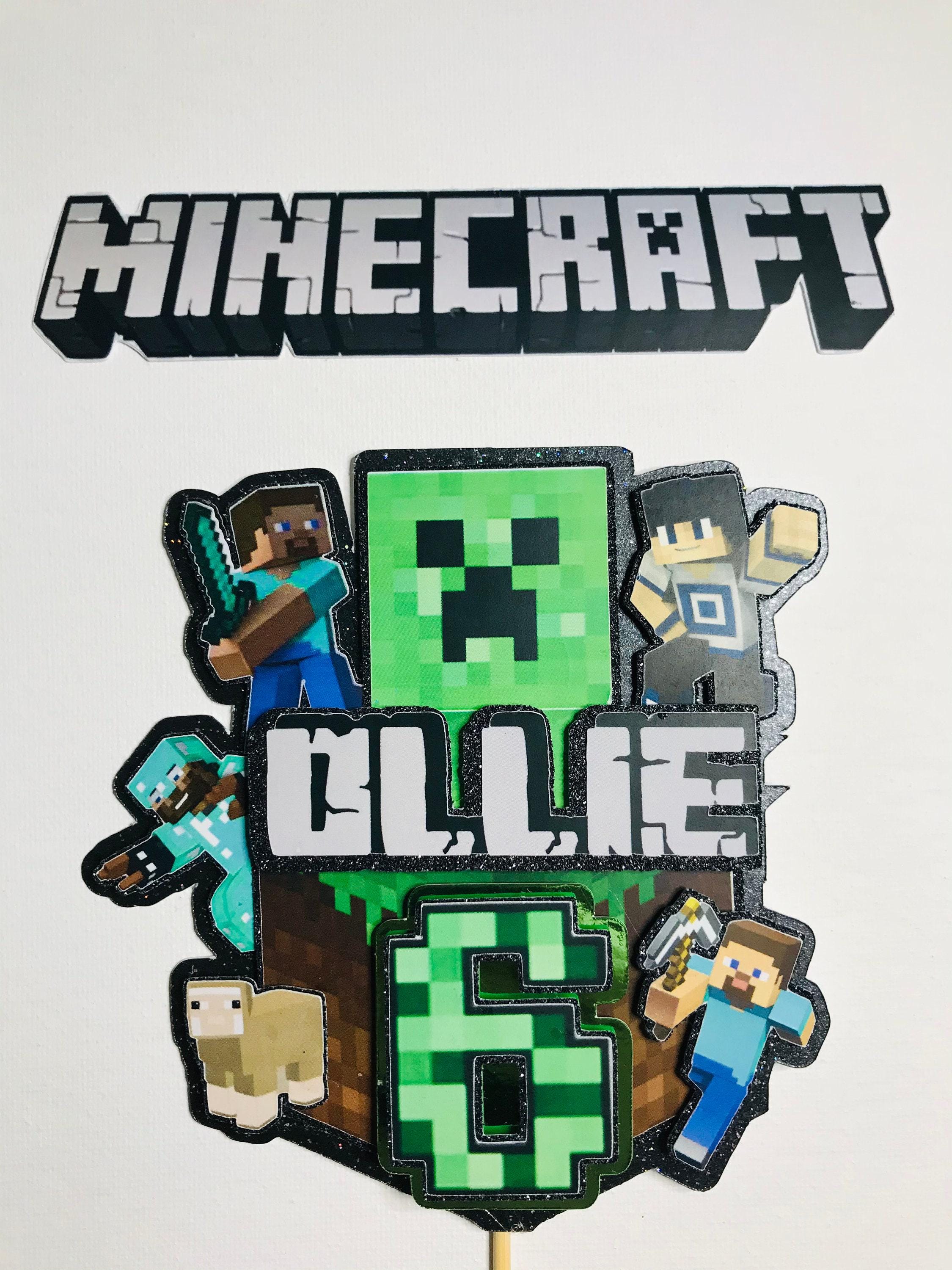 Personalized Minecraft Topper 3D Effect