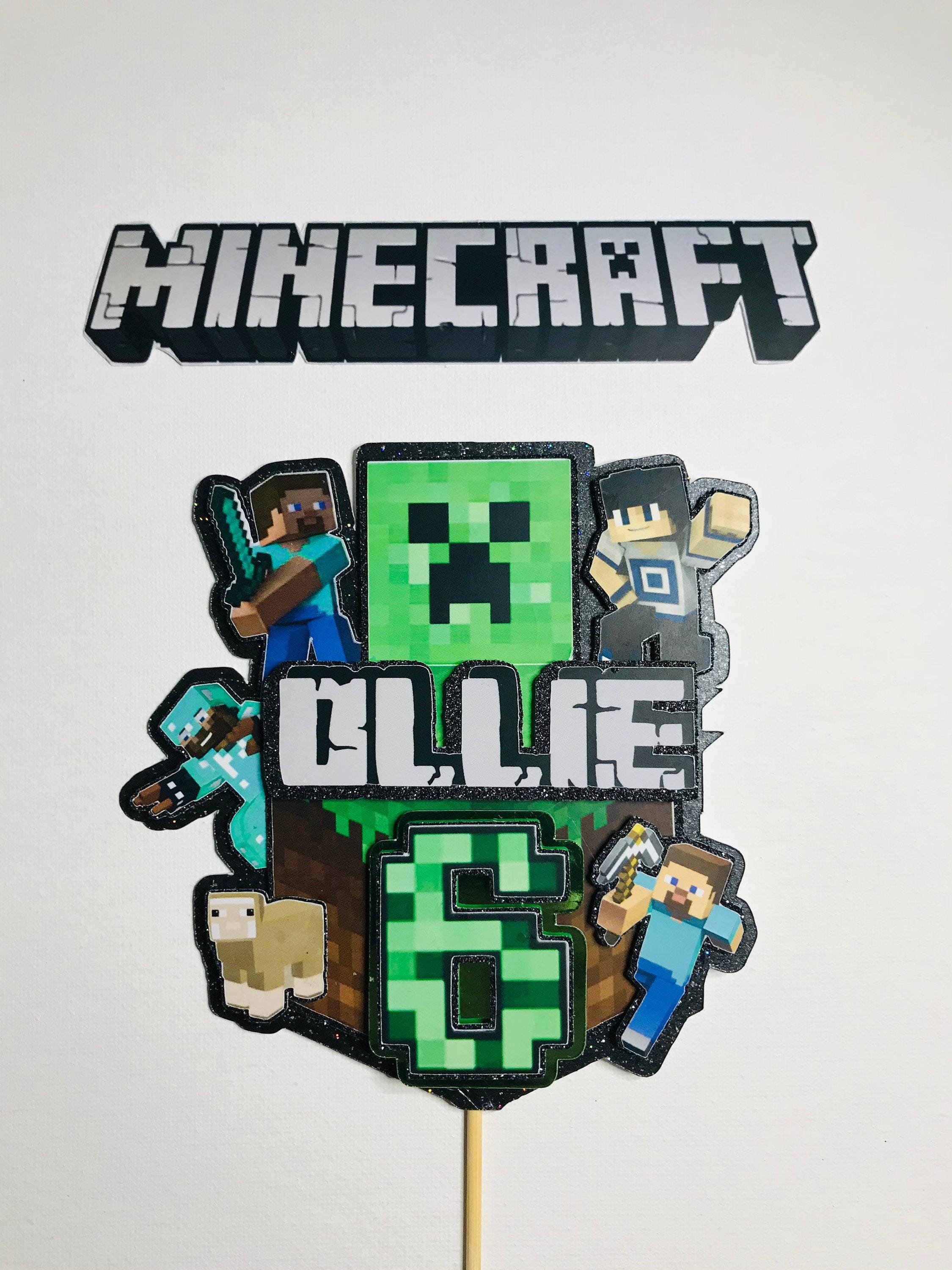Personalized Minecraft Topper 3D Effect