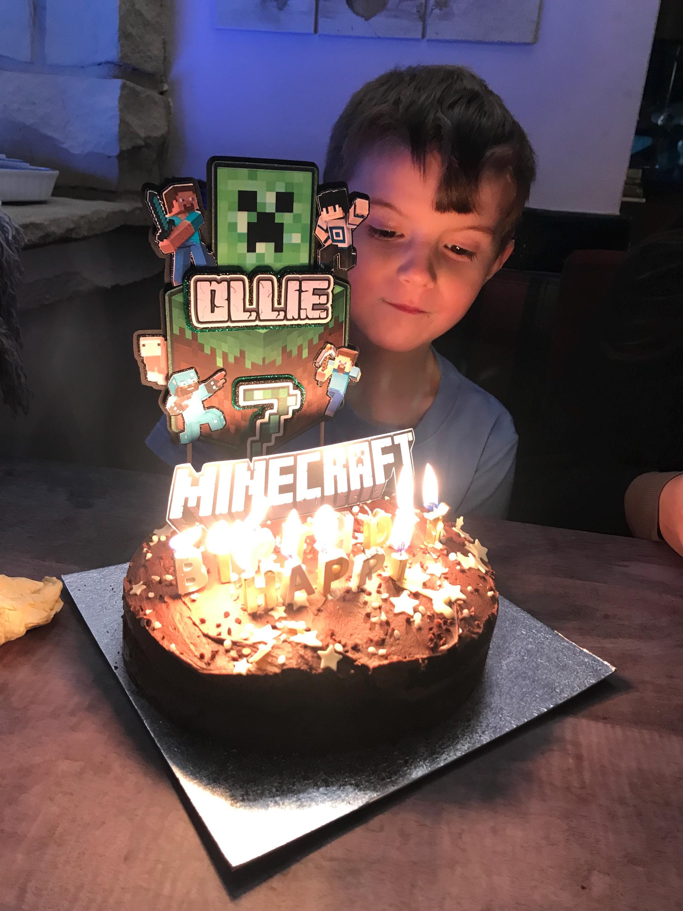Personalized Minecraft Topper 3D Effect