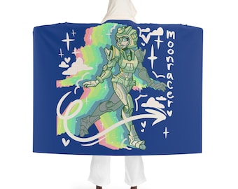 Moonracer Transformers Hooded Sherpa Fleece Blanket – Cozy Autobot Style