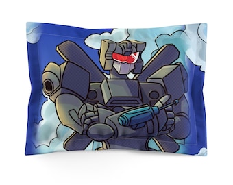Vortex Transformer Microfiber Pillow Sham | Helicopter Alt Mode Custom Design Decor