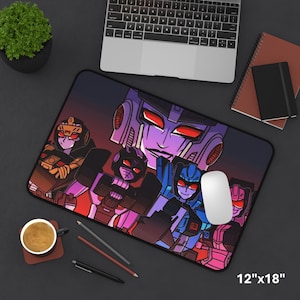 Transformers Desk Mat, Gamer Mouse Pad, Office Decor, Transformers Gift, Anime Desk Mat, Gamer Gifts, Computer Accessories, Megaempress