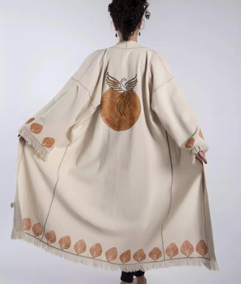 Phoenix Kimono Robe – Rebirth & Strength – Handmade Spiritual Boho ...