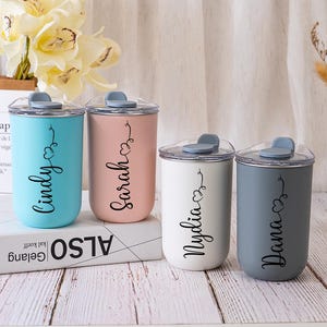 Personalized Stainless,Bridesmaid Proposal Gift,Wine Tumbler with Lid,Coffee Cup,Stainless Steel Bottle,Bridesmaid Gift,Custom Glasses Gift