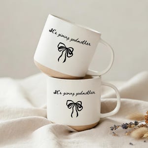 Taza personalizada para propuesta de madrina, regalo para madrina, regalo de cumpleaños para ahijado/a, regalo de bautismo para ahijado/a, revelación de embarazo
