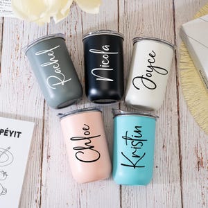 Personalized Stainless,Coffee Cup,Bridesmaid Proposal Gift,Wine Tumbler,Stainless Steel Bottle,Liquor Cup,Custom Glasses,Bridesmaid Gift