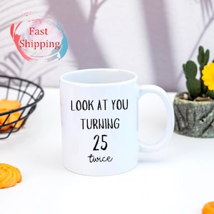Personalisierte Geburtstagsgeschenke Lustige 50 Kaffeetasse 1975, 50. Geburtstag Geschenk für Frauen, 50. Geburtstag Becher, individuelles Geschenk für 50 Jahre alt, Frauen