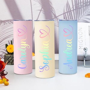 Personalized Custom Tumbler,Bridesmaid Tumbler with Straw,Bridal Party Gift,Bachelorette Party,Wedding Gift,Birthday Cup,Bridesmaid Tumbler