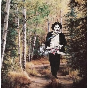 Signed Print 11" x 17" by David Irvine - "The Woods aren't Safe"