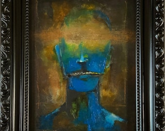 Original Framed Painting for October 21st by David Irvine entitled "Untitled"