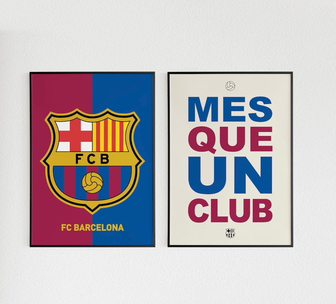 FC Barcelona Poster, Mes Que Un Club Poster, FC Barcelona Poster Set of 2, Barcelona Logo Poster, Poster Gift, Gift for Him, FC Barcelona - Etsy FC Barcelona Poster, Mes Que Un Club Poster, FC Barcelona Poster Set of 2, Barcelona Logo Poster, Poster Gift, Gift for Him, FC Barcelona - Etsy