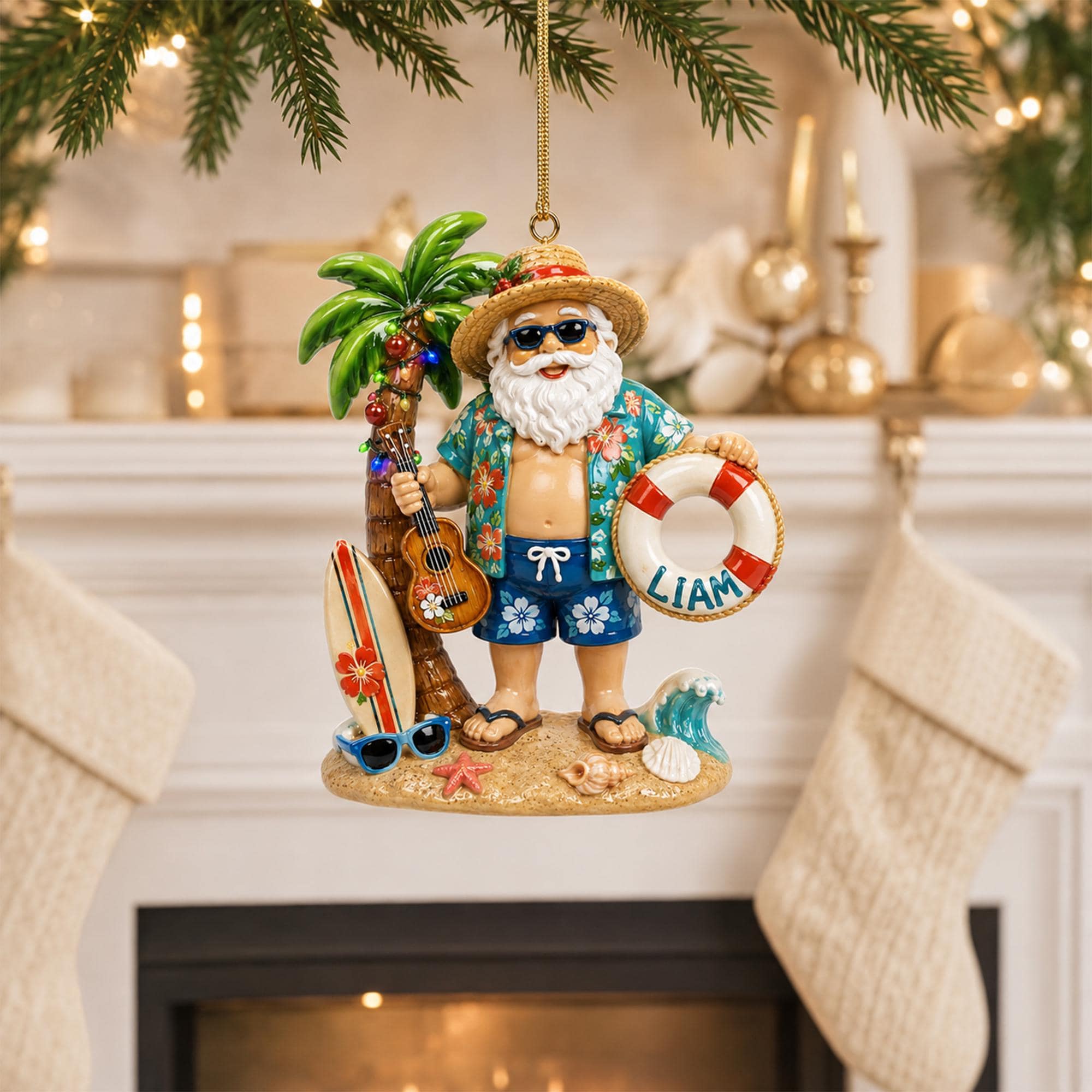 Santa Beach Decor - Etsy