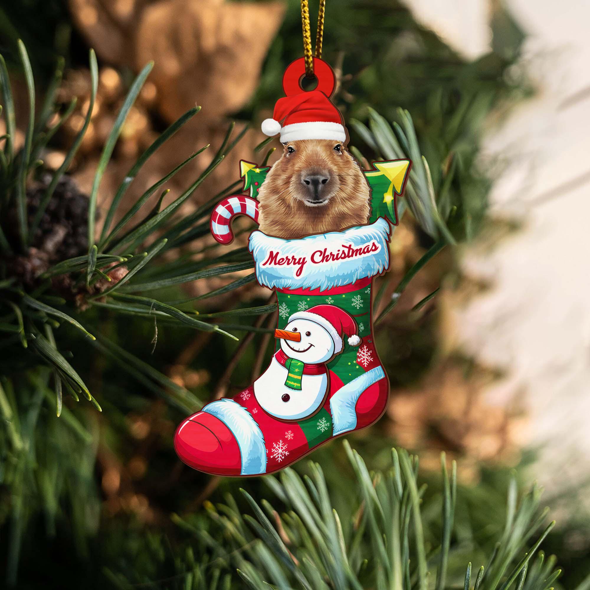 6 Pezzi Ornamenti Natalizi Con Animali Bosco, Decorazione Albero Di Natale Animale, Animale Pendente Acrilico Natalizio 2D - Vivido Ciondolo Con Gufo Procione Scoiattolo Riccio Coniglietto