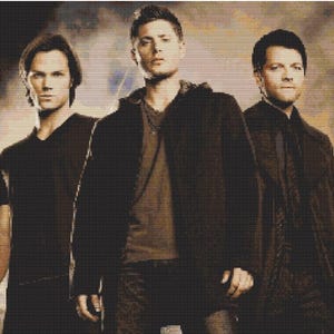 Supernatural poster cross stitch pattern