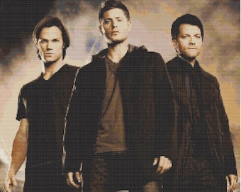 Supernatural poster cross stitch pattern