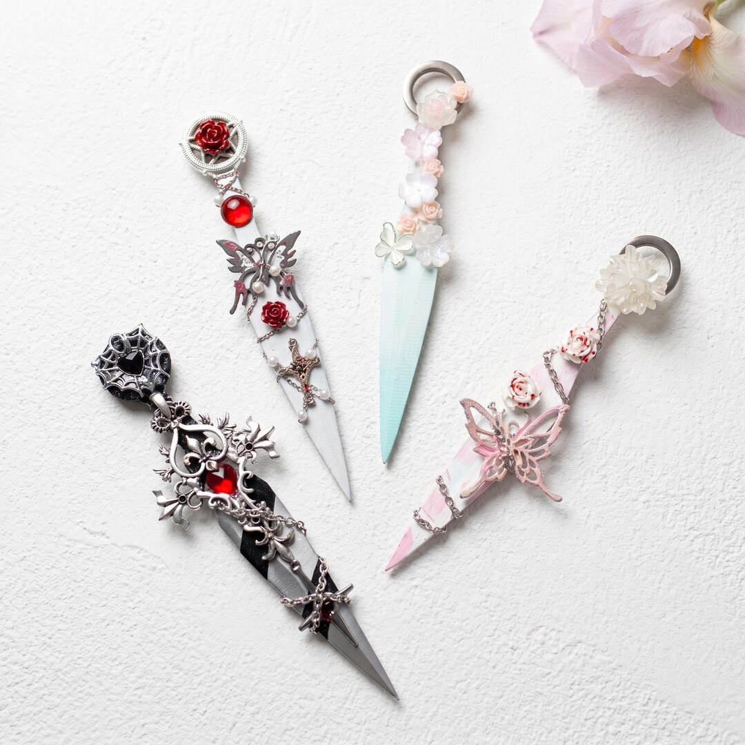 Gothic Style Handmade Dagger,box Opener, Wall Decoration, Pastel Dagger ...