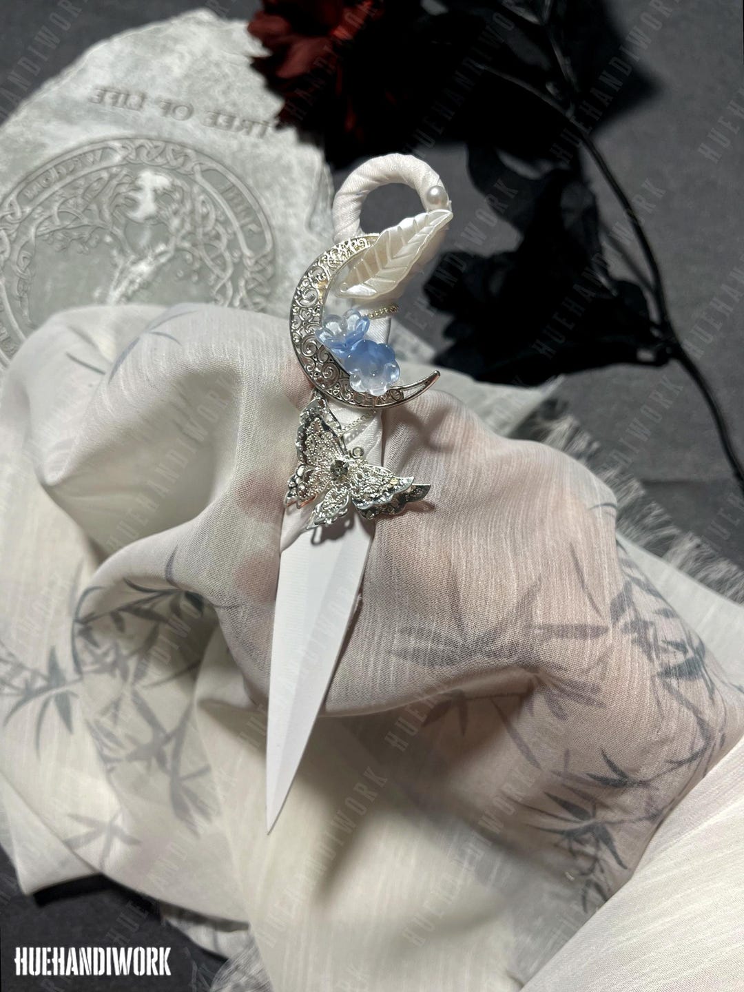 Handmade Butterfly Moon Dagger: Gothic Fantasy Cosplay Prop - Etsy