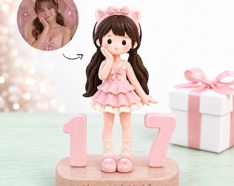 Custom clay figurines, photo custom handmade portrait birthday gifts, pretty decorative ornaments