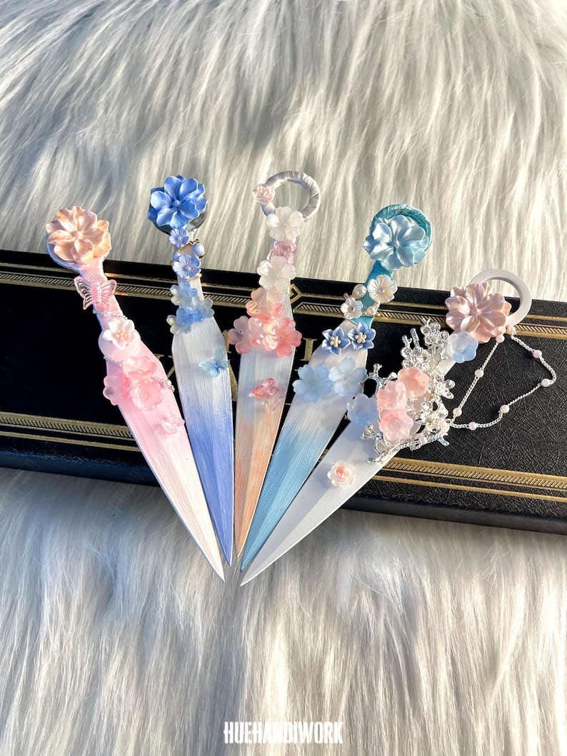 Whimsy Dagger Floral Fairy Dagger: Pastel Flower Athame, Witchy Altar Decor - Etsy