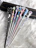 Handmade Crystal Magic Wand, Fairy Moon Scepter, Cosplay Prop