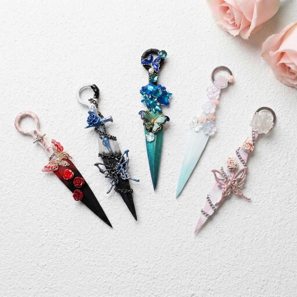 Handmade Gothic Daggers, Box Knives, Wall Decorations, Dark Elf Fantasy ...