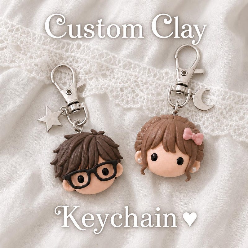 Custom Polymer Keychains - Etsy