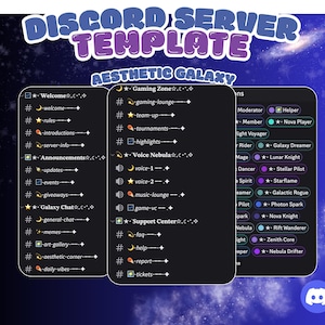 Ästhetisches Galaxy Discord Vorlage | Bonus 8 Discord Banner enthalten