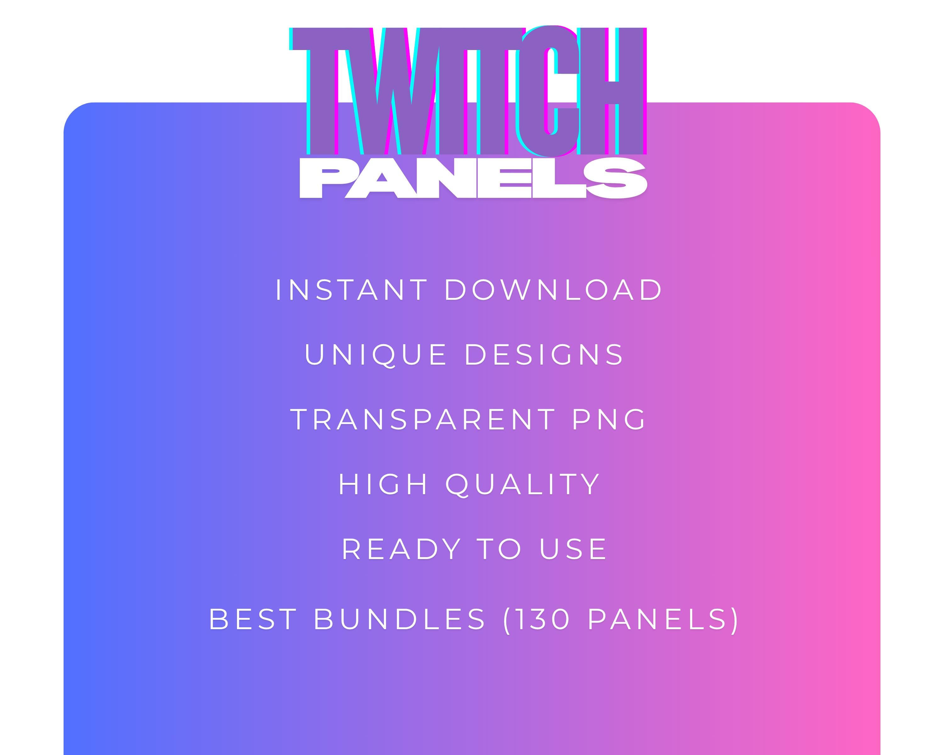 Kirbee Twitch Panels Mega Pack – 130 Cute Seasonal Stream Panels (PNG ...