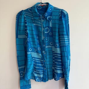 Vintage Miss Sixty Blue Button-up