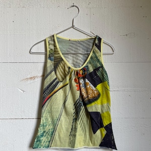 Vintage Japanese Photography Printed Tank Small