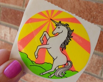 Vintage Unicorn Sticker