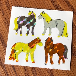Rare Vintage Prism Shire Horse Pony Stickers