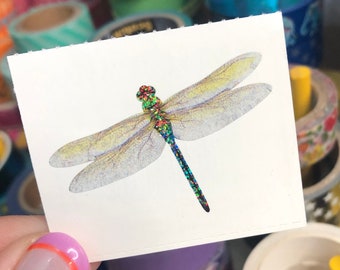 Vintage Sparkle Prism Dragonfly Stickers Mrs Grossmans