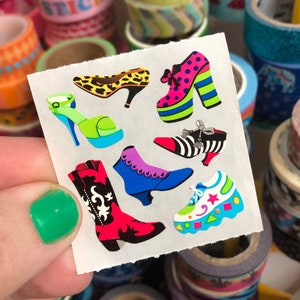 Vintage Sandylion Shoe Boots Heels Sneaker Stickers Discontinued Kromekote