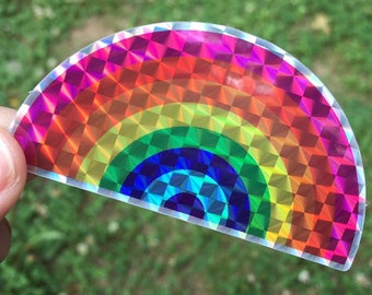 Prismatic Rainbow Sticker Sparkle Retro Prism