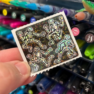 Hambly Sparkle Prismatic Skeleton Stickers