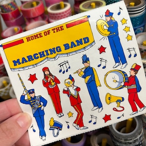 Rare Large Vintage Marching Bands Stickers