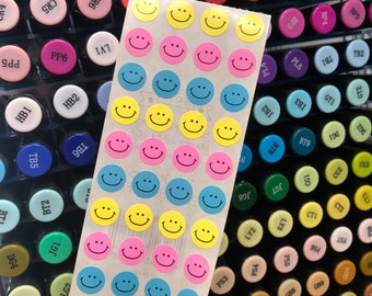 Vintage Smiley Face Smile Stickers