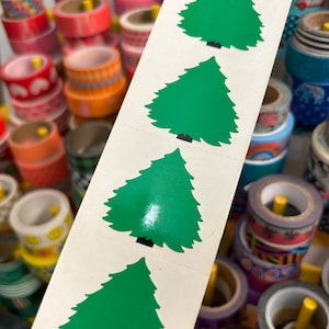 Vintage Mrs. Grossman&#39;s Evergreen Christmas Tree Stickers