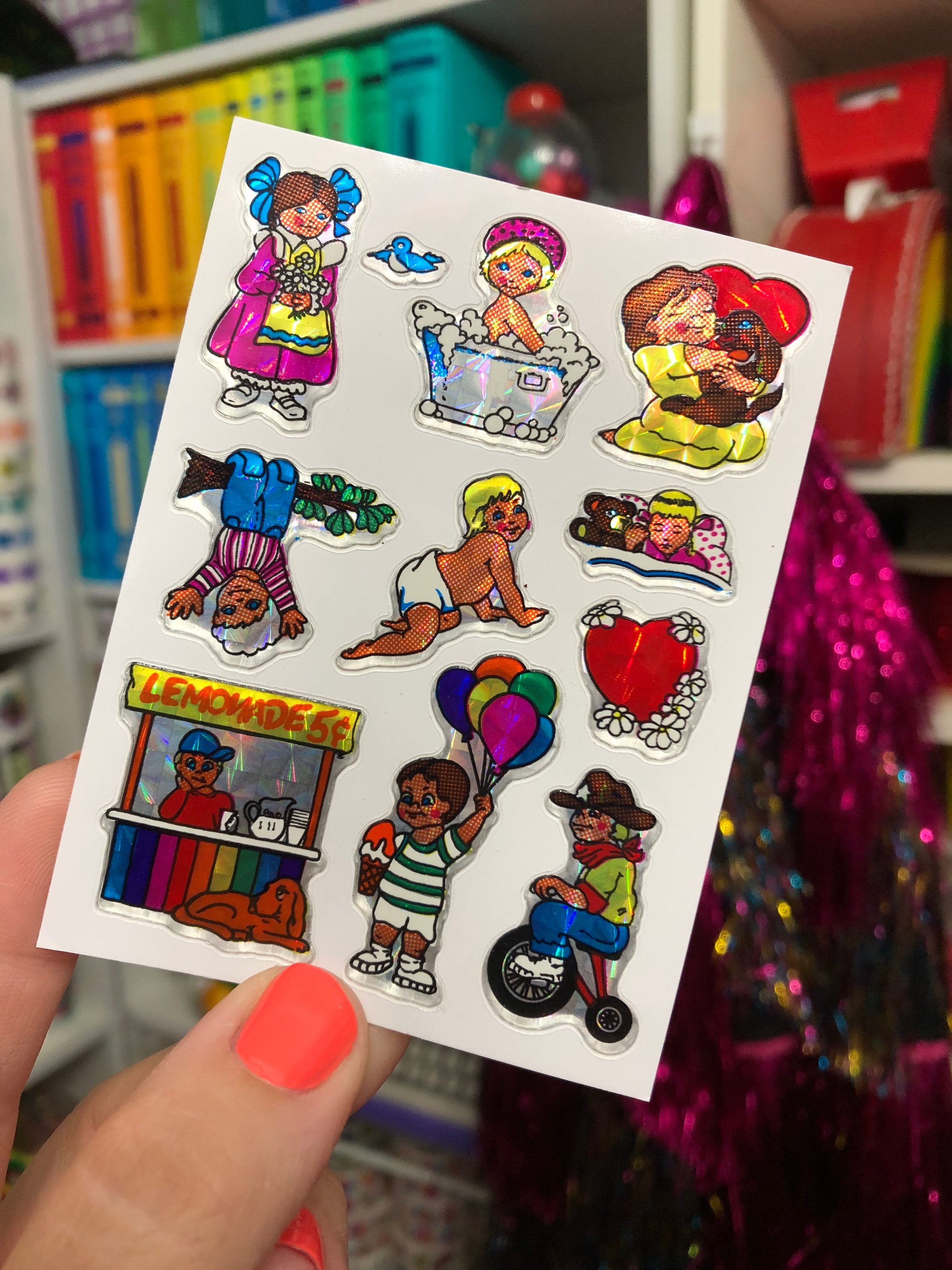 Rare Vintage Prism Rainbow Kids Children Stickers 1980s - Etsy
