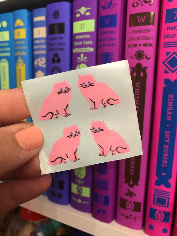 Pink Cat Sticker Box Pink Cat Sticker Box