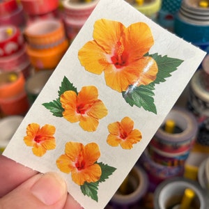 Mrs. Grossman&#39;s Hibiscus Flower Sticker Photoessence