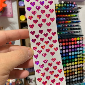 Vintage Sandylion Pink Heart Stickers Discontinued