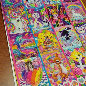 Lisa Frank Sticker Book Over 600 Stickers - Etsy