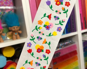 Mrs. Grossman's Micro Flower Stickers 1996 Vintage Discontinued